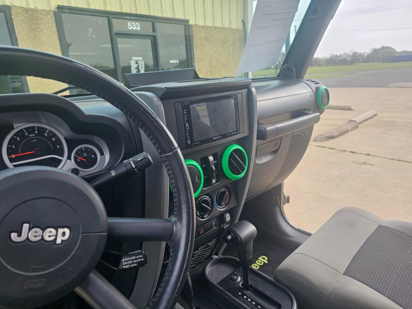 2010 BLACK Jeep Wrangler Unlimited Sport 4WD (1J4BA3H16AL) with an 3.8L V6 OHV 12V engine, located at 533 S Seven Points BLVD, Seven Points, TX, 75143, (430) 255-4030, 32.313999, -96.209351 - Photo#4